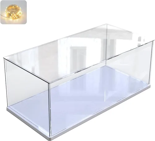 Vista 25 de Vitrina de acrílico transparente engrosada para coleccionables de Lego 75328 75976 Minifigure, caja transparente de autoensamblaje a prueba de polvo