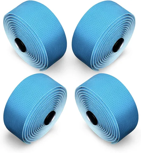 Vista 10 de ALIEN PROS Cinta para manillar de bicicleta de poliuretano (juego de 2) negro, rojo, blanco, rosa, azul, mejora el agarre de tu bicicleta con estas