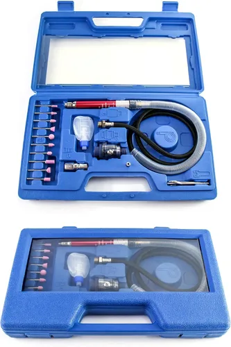 Vista 4 de QWORK Molinillo de Aire Micro, 1/8" Mini Herramienta de Pulido y Corte de Lápiz Molinillo Neumático de Troquel de Lápiz, 65000 RPM de Velocidad Libre
