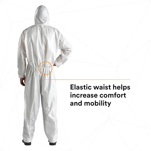 Vista 3 de 3M 4510Overoles desechables, XL, Blanco, 25