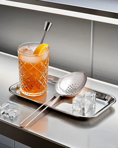 Vista 4 de Cuchara de hielo resistente con orificios de drenaje, mango de bucle largo, cucharas de fácil agarre para hielo, frutas, coberturas