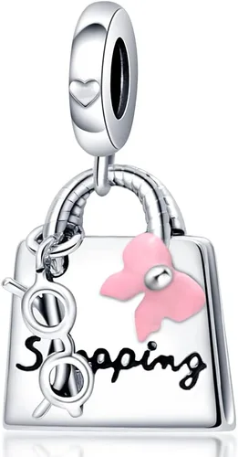 Vista 140 de LNQOBU Happy Life - Colgante para pulseras de abalorios, plata de ley 925 para mujer (con un espaciador de cuentas)