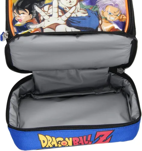 Vista 5 de Dragon Ball Z Fiambrera con doble compartimento aislado bolsa de almuerzo de 10 pulgadas