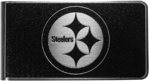 Vista 9 de Siskiyou NFL Unisex Black and Steel Money Clip