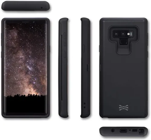 Vista 3 de TORU CX PRO - Funda para Galaxy Note 9, con tarjetero Funda protectora delgada con tarjetas de crédito ocultas, cartera con compartimento