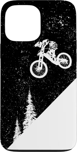 Vista 24 de Funda para bicicleta de montaña para iPhone 16, descenso, BTT, vintage, para ciclismo de montaña