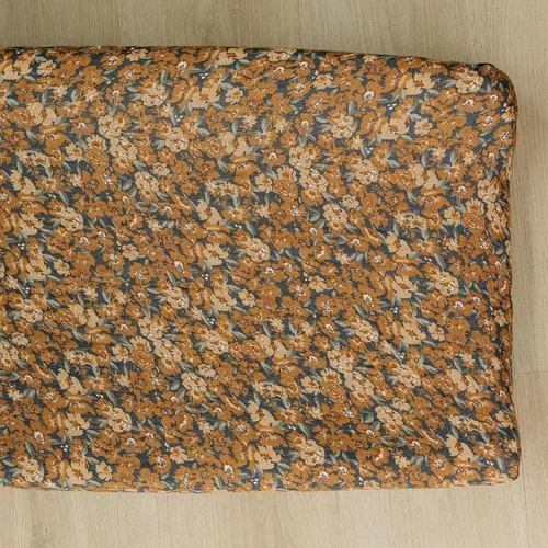 Vista 17 de Mebie Baby Funda para cambiador, flor de otoño, 100% muselina de algodón para cambiador, funda para bebé niño y niña, fundas de decoración