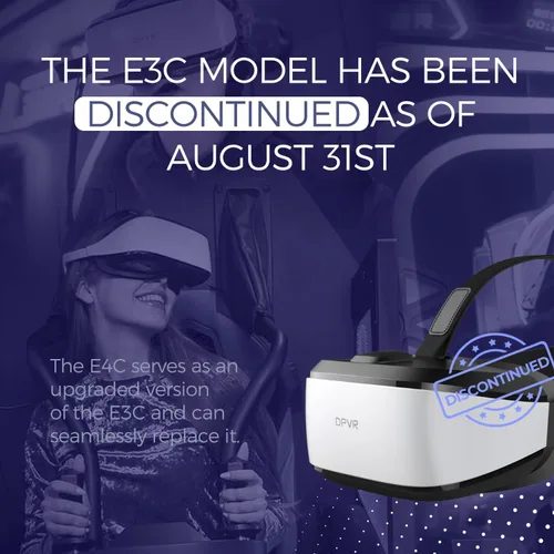 Vista 2 de DPVR E3 Series PC Tethered VR Headset (E3-C Hardband)