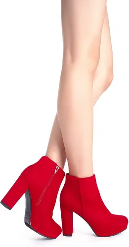 Vista 8 de DREAM PAIRS - Botines de mujer de tacón alto y grueso