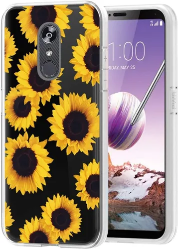 Vista 5 de Funda para LG Stylo 4 Plus, para LG Q Stylus/para LG Q Stylo+ para niñas y mujeres, lindo patrón delgado transparente suave y flexible TPU trasero