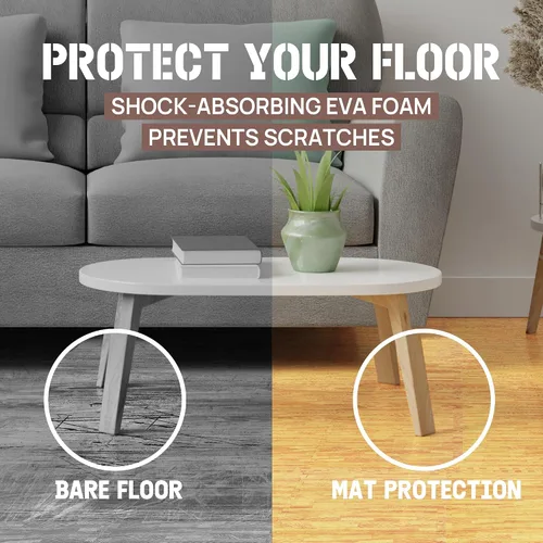 Vista 6 de Yes4All Alfombrillas Entrelazadas de EVA, Baldosas de Suelo tipo Rompecabezas, Acolchado de Suelo de Espuma con Borde para Muebles, Espacio