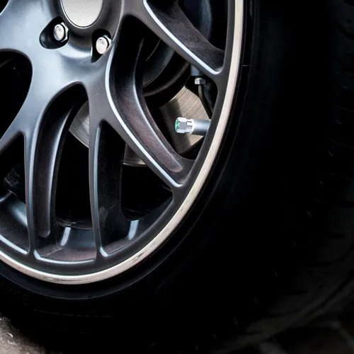 Vista 6 de Tatuo 20 tapas de válvula de neumático de latón de metal a prueba de polvo para válvulas de neumáticos de automóviles N2 con logotipo de nitrógeno