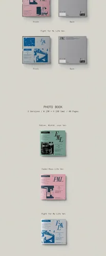 Vista 3 de SEVENTEEN FML 10º Contenido del Mini Álbum+POB+Seguimiento Sellado SVT (3 Versión SET (A+B+C))