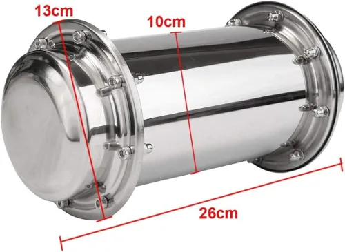 Vista 2 de 10.2 Inch Time Capsule Container Including Tools Gloves Screw Accessories Memento Storage for Future Graduation Gift