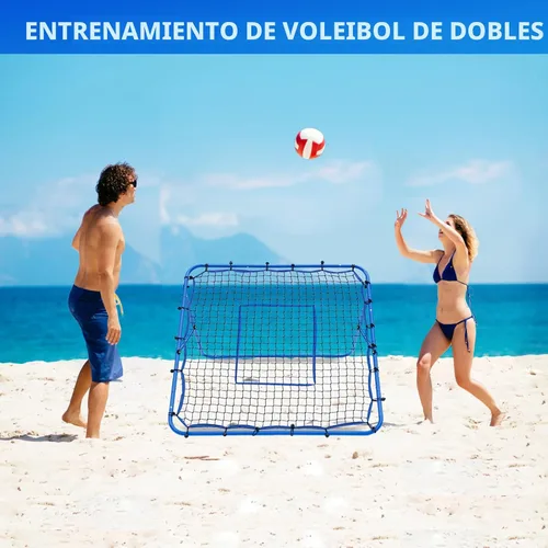 Vista 8 de Volleyball Lacrosse Rebound Net Pro, WINTHAI Lacrosse Rebounder for Backyard, 7x4FT/6x4FT/4x4FT Bounce Back Net with Target Strike Zone, Easy Quick