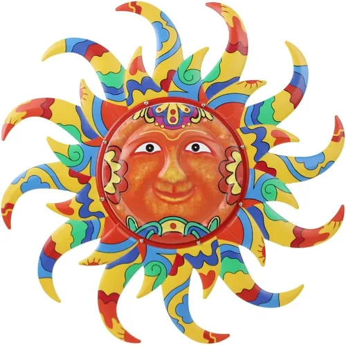 Vista 13 de VEWOGARDEN Arte Decorativo de Pared de Sol de Metal de 13 pulgadas para Colgar en Interiores y Exteriores, Hogar, Jardín, Regalos de Navidad