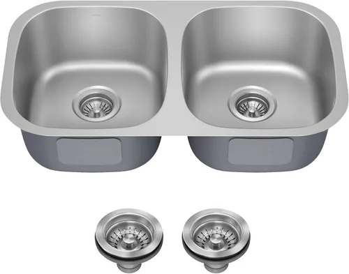 Vista 20 de Kraus KBU11 - Fregadero de cocina de acero inoxidable de 19 3/4 pulgadas, fregadero de cocina duradero de calibre 18 de un solo tazón
