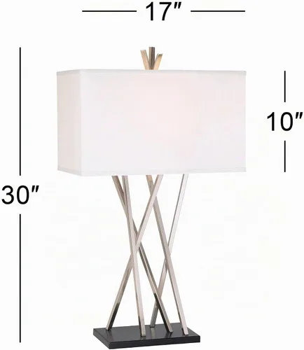 Vista 3 de Asymmetry - Lámpara de mesa grande de 30 pulgadas, diseño geométrico