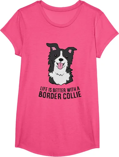 Vista 13 de Camiseta Border Collie Owner Life Is Better With a Border Collie Dog, Blanco, S