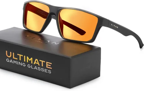 Vista 15 de Gaoye Titan Gaming Glasses, Blue Light Blocking, Night Driving Glasses for Men, Computer Protection, Gift for Gamers Negro
