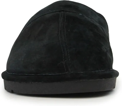 Vista 4 de Lamo Zapatilla Scuff Hombre - Zapato de Ante, Negro