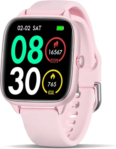 Vista 8 de JYUAJOI Reloj Inteligente de Salud y Fitness (Responder/Realizar Llamadas), Reloj Inteligente con Monitor de Frecuencia Cardíaca 24/7, Rastreador