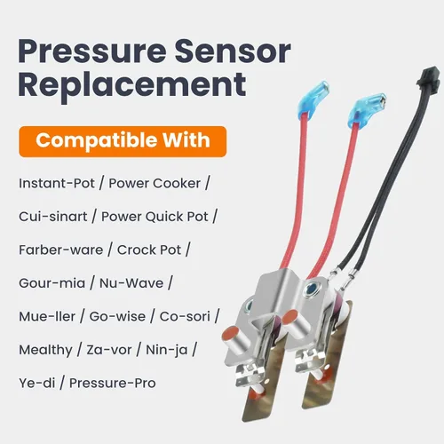 Vista 5 de Sensor de presión de 2 piezas para olla permanente, sensor de olla a presión o interruptor compatible con Cuisi-Nart Farber-Ware Gour-mia
