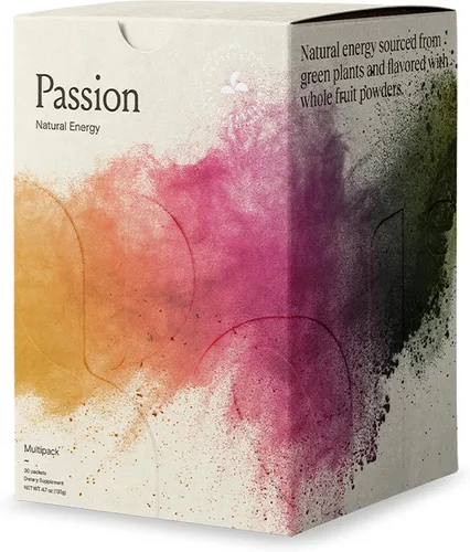 Vista 9 de Mezcla de bebida en polvo de energía Yoli® Passion - Mezcla natural para bebida energética para resistencia y resistencia, 30 sobres - Berry