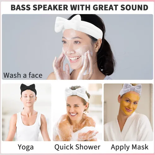 Vista 6 de WSYUB Diadema de spa, maquillaje, diademas de maquillaje esponjosas, suministros para fiestas de pijamas, diademas faciales para lavar la cara