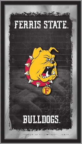 Vista 33 de Espejo de fútbol Appalachian State de 15" x 26" por Holland Bar Stool Company Appalachian State University