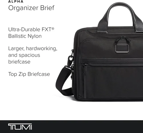 Vista 5 de TUMI - Alpha Organizer Brief - Laptop Briefcase for Commute or Travel - Fits Up to 15" Laptop - Removable Shoulder Strap