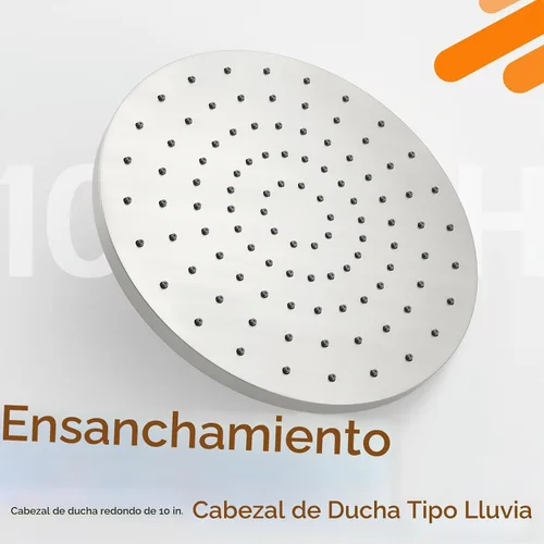 Vista 6 de Sh001BR-D10 - Cabezal de ducha de 10 pulgadas con rótula giratoria ajustable, boquillas antiobstrucción, níquel cepillado