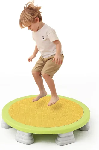 Vista 8 de Bounce Board, Mini Trampoline for Kids, Toddlers Trampoline Indoor, Sensory Toys, Autism Sensory Products, Baby Jump Toy Recreational Azul