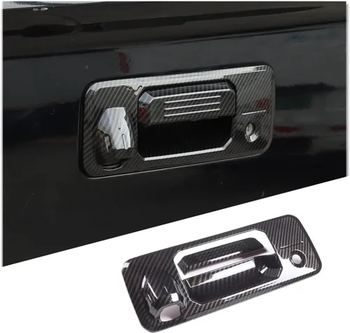 Vista 9 de CHEAYAR Cubierta para puerta trasera compatible con Toyota Tundra 2014-2021, cubierta de manija de puerta trasera de ABS para puerta trasera