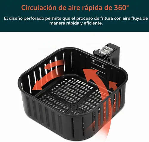 Vista 4 de COSORI Accesorios para freidora de aire, cesta original de repuesto de 5.8 cuartos de galón para freidora COSORI CP358-AF, CS358-AF, antiadherente