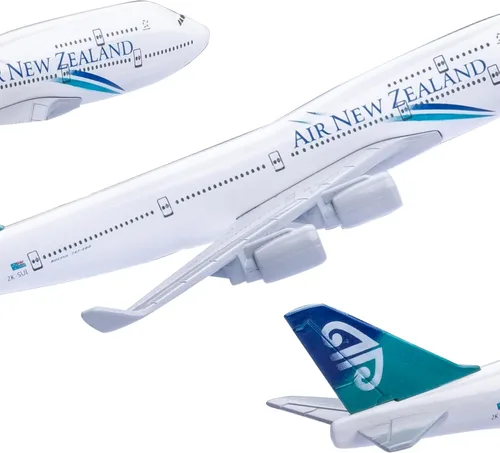 Vista 4 de Modelo a escala 1:400 Nueva Zelanda B747 Modelo de avión Diecast Aviones Modelo Modelo de avión para regalo