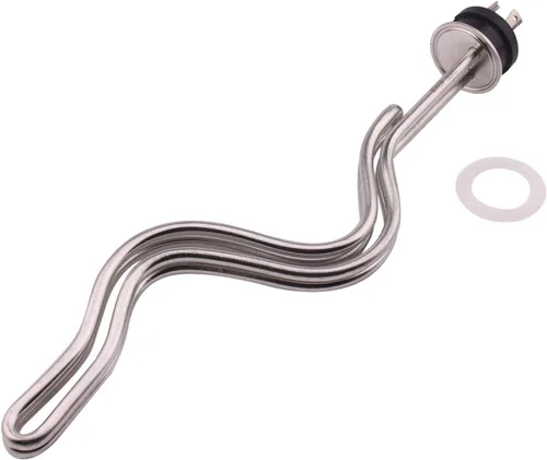 Vista 12 de DERNORD Calentador de agua de inmersión de acero inoxidable con elemento calefactor de ondulación de triple abrazadera de 240 V 5500 W con enchufe