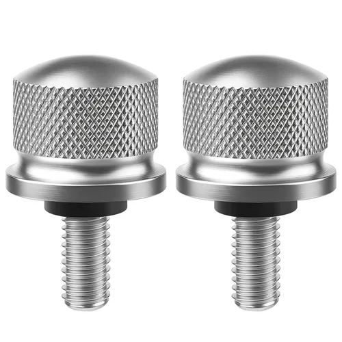 Vista 12 de Tornillo de perno de asiento de aleación de aluminio negro adecuado para Harley Davidson 1996-2024 (1 perno)