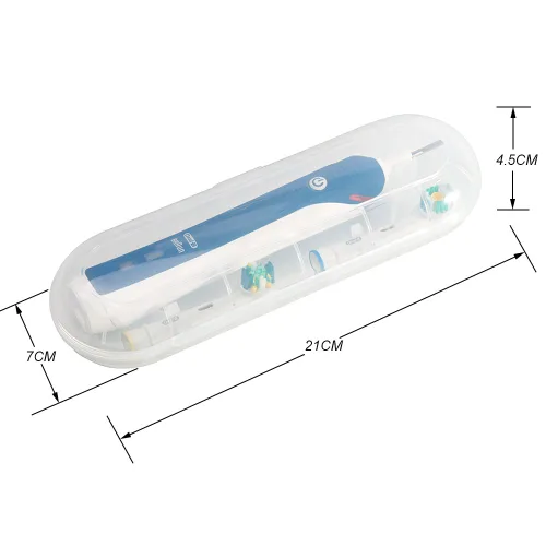 Vista 4 de Nincha Estuche de viaje de plástico portátil para cepillo de dientes eléctrico para Oral-B Pro Series