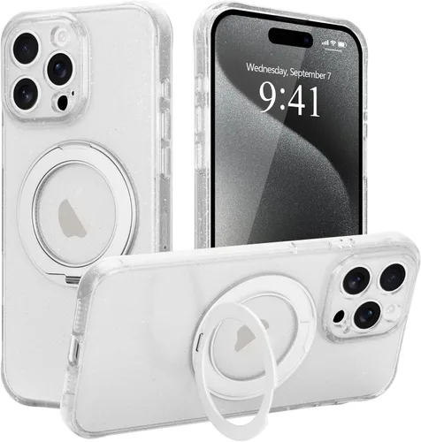 Vista 21 de Funda para iPhone 16 Pro Max, compatible con Magsafe, color negro
