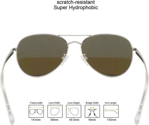 Vista 2 de INFI Gafas de sol polarizadas para mujer y hombre, para conducir, pesca, playa, espejo, protección UV