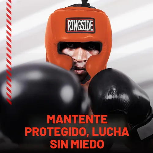 Vista 8 de Ringside, Muay Thai, MMA, casco con protección para enfrentamiento de boxeo con laterales Negro
