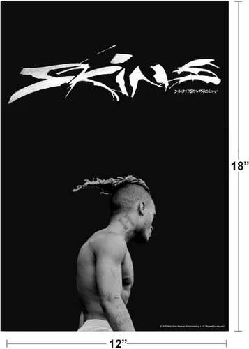 Vista 3 de XXXtentacion Skins Arte de Portada del Álbum Mercancía 17 XXX Bad Vibes Forever Trap Music Aesthetic Cool Arte de Pared Póster Impreso 12x18 pulgadas