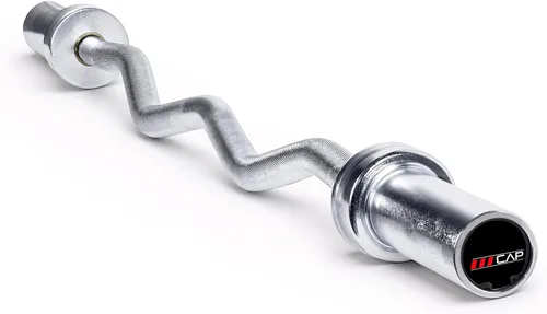 Vista 12 de CAP Barbell 47-Inch Olympic EZ Curl Bar for 2-Inch Weight Plates Multiple Options