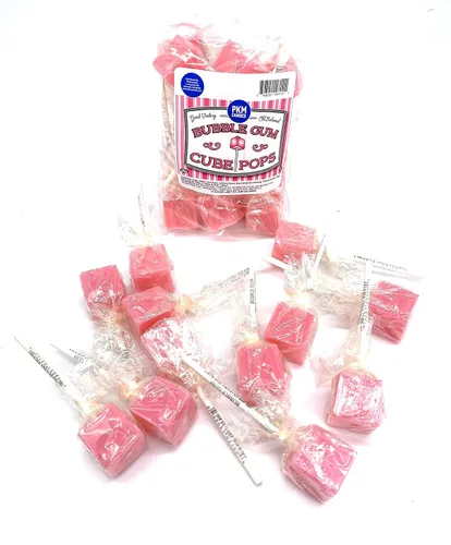 Vista 15 de PKM Candies - Paquete de 12 chupones cuadrados cuadrados de moda antigua: paquete de ventosas con sabor envuelto individualmente por Espeez - Party