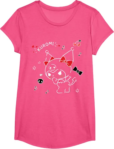 Vista 15 de Kuromi Camiseta Mischievous Tee Shirt Negro