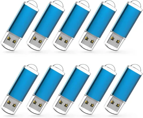 Vista 8 de RAOYI 10 unidades de 1 GB USB Flash Drive 1G Pen Drive USB 2.0 Memory Stick Thumb Drive Negro