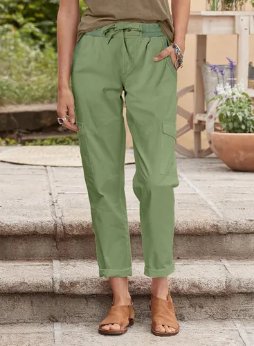 Vista 2 de Dokotoo Pantalones cargo para mujer, cintura alta, casual, 4 bolsillos, pantalones de senderismo al aire libre, S-XL
