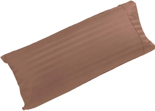 Vista 19 de Funda de almohada corporal de algodón egipcio de 300 hilos, tamaño de rayas de 20 x 54 pulgadas, funda de almohada (20 x 54 pies, beige)