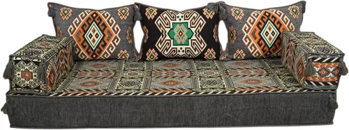 Vista 28 de arabicsofa Cojines Majlis de piso tradicionales: asientos modulares Diwan seccionales